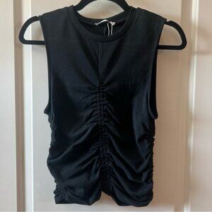 NWOT Zara Rouched Tank